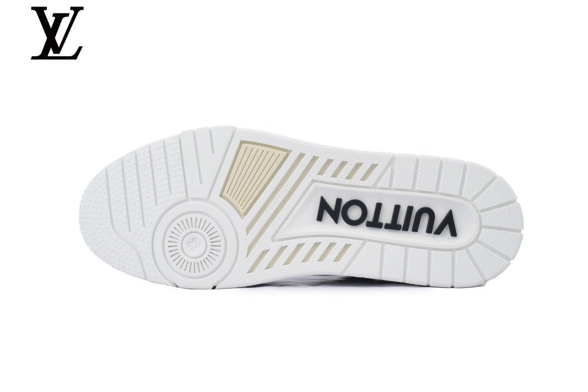 Louis Vuitton Trainer Sneaker – White Multicolor Monogram