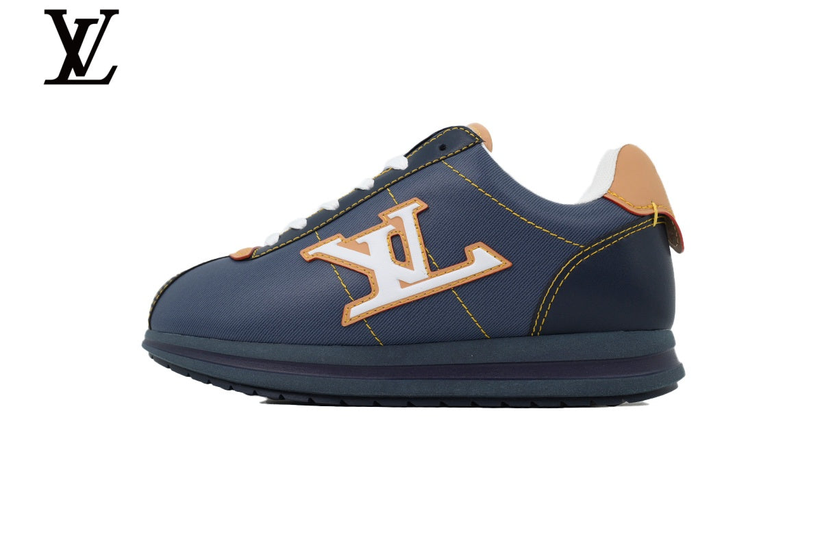 Louis Vuitton Low-Top Canvas Sneakers - Navy