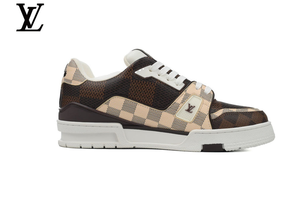 Louis Vuitton Trainer Sneaker – Brown Damier Check