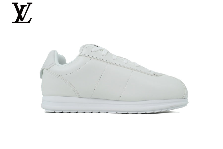 Louis Vuitton Low-Top Leather Sneakers - White