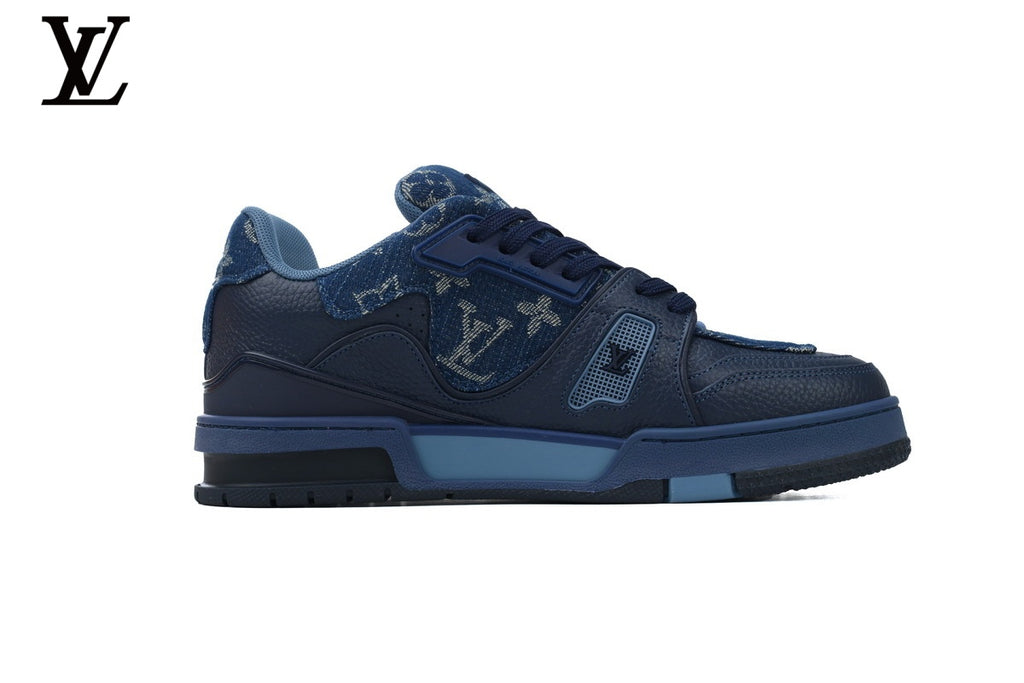 Louis Vuitton Trainer Sneaker – Navy Denim Monogram