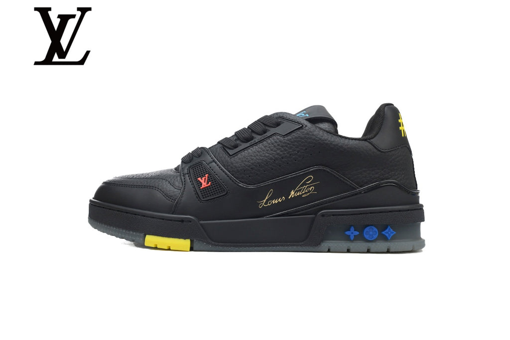 Louis Vuitton Trainer Black Multicolor Sneakers