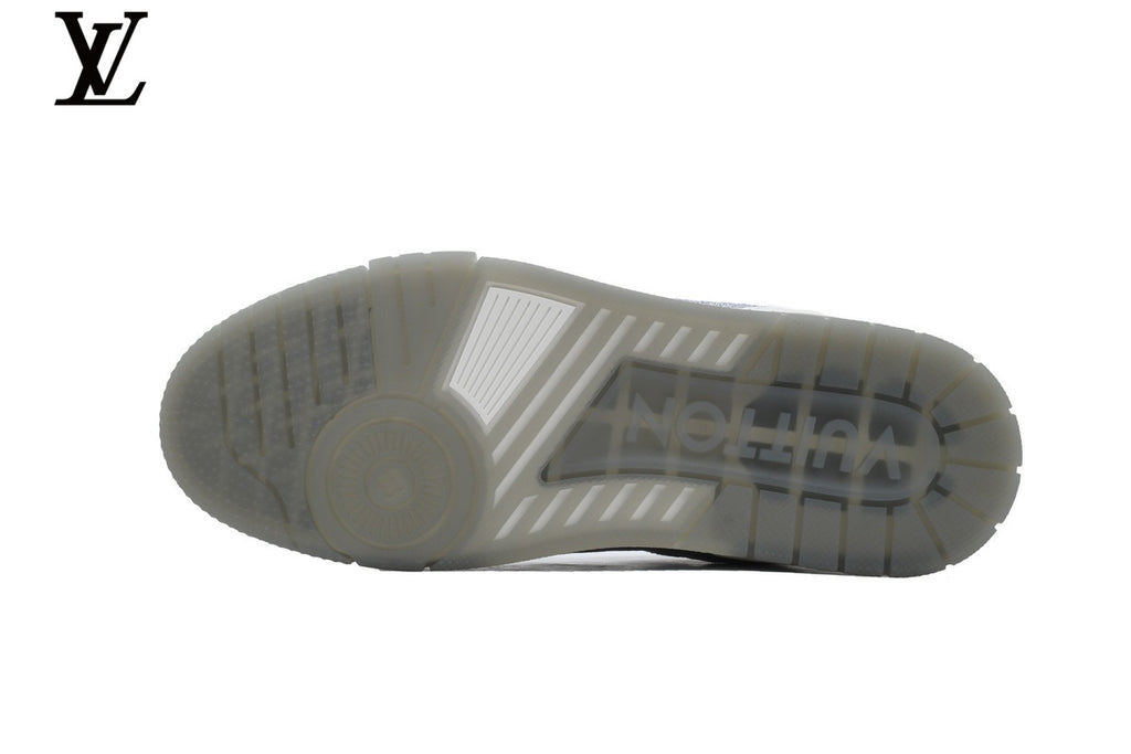 Louis Vuitton LV Trainer Sneaker – White & Silver Rhinestone