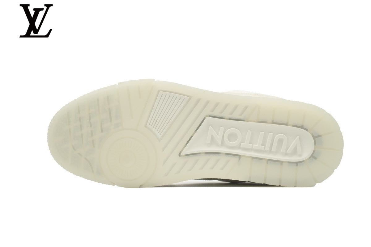 Louis Vuitton Trainer Sneaker – Cream Monogram