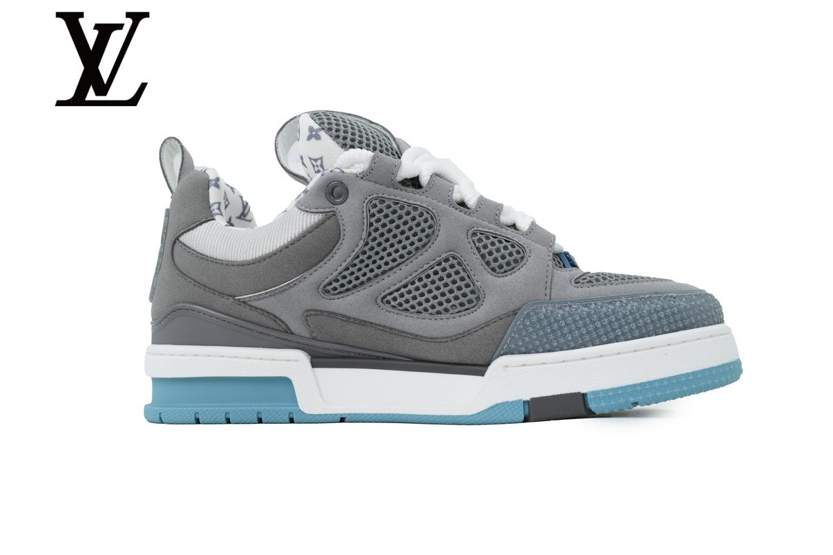 Louis Vuitton Skate Sneakers - Grey and Light Blue