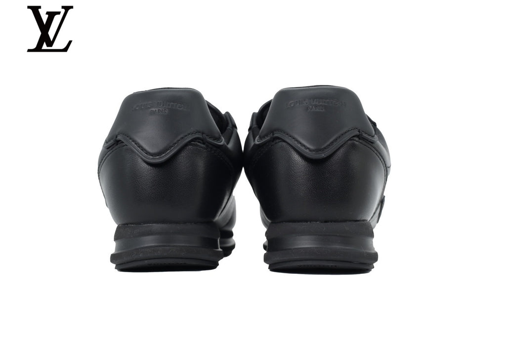 Louis Vuitton Low-Top Leather Sneakers - Black