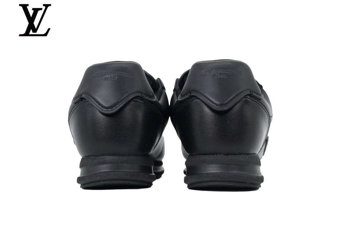 Louis Vuitton Low-Top Leather Sneakers - Black