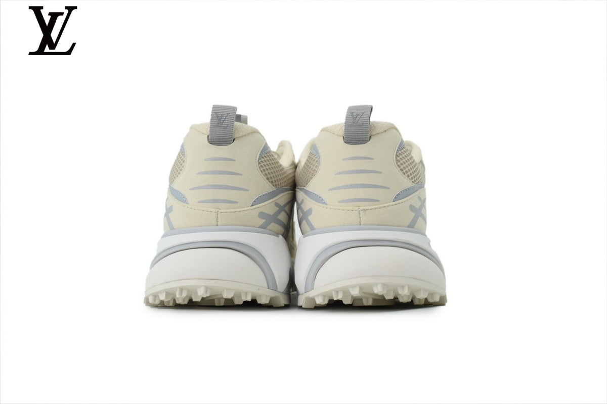 Louis Vuitton LV Run Sneaker – Beige & Grey