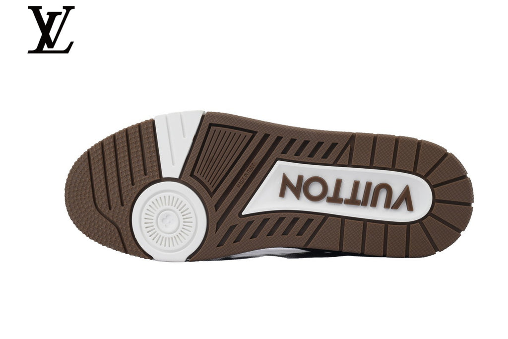 Louis Vuitton Trainer Sneaker – Monogram Denim in Brown