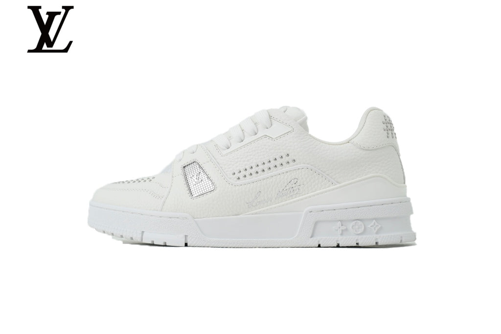 Louis Vuitton Trainer Leather Sneaker Khaki Brown