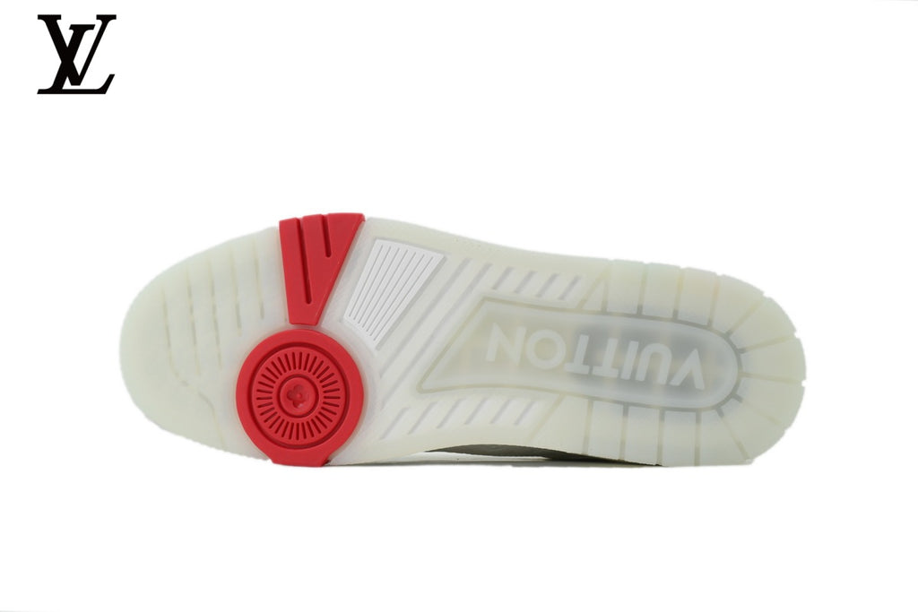 Louis Vuitton Trainer Sneaker – White Multicolor Accent