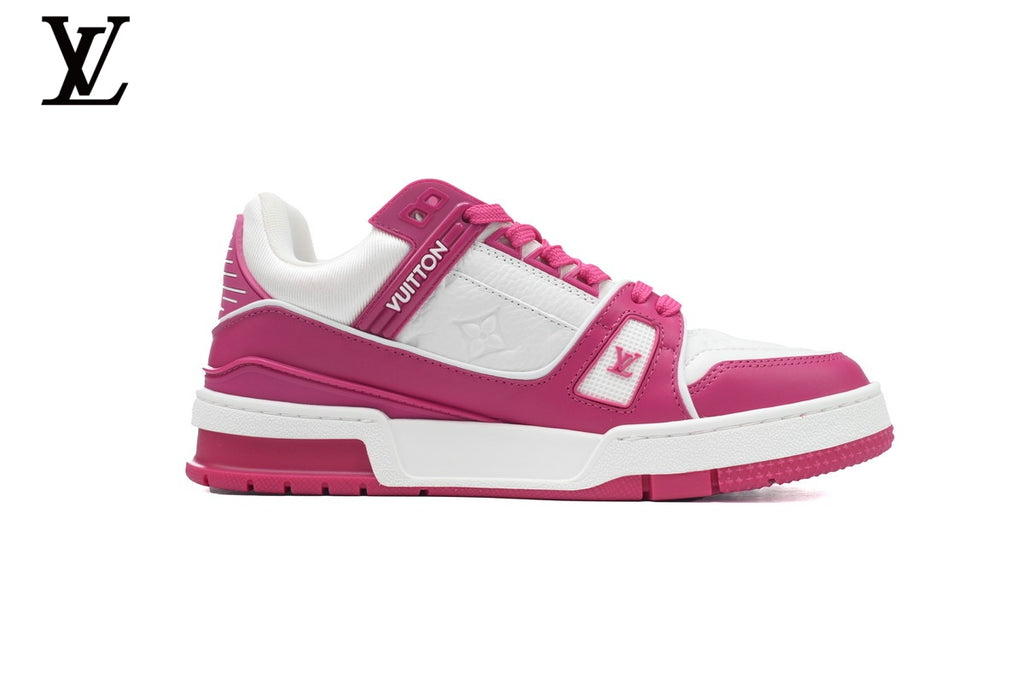 Louis Vuitton Trainer Sneaker – Fuchsia & White
