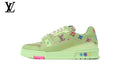 Louis Vuitton Trainer Sneaker – Green Multicolor Star Patch
