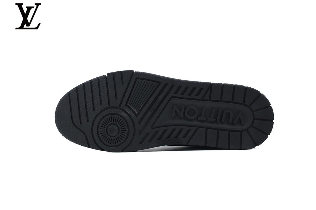 Louis Vuitton LV Trainer Sneaker – Black & Silver Rhinestone