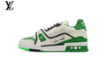 Louis Vuitton LV Trainer Sneaker – White & Green Studded
