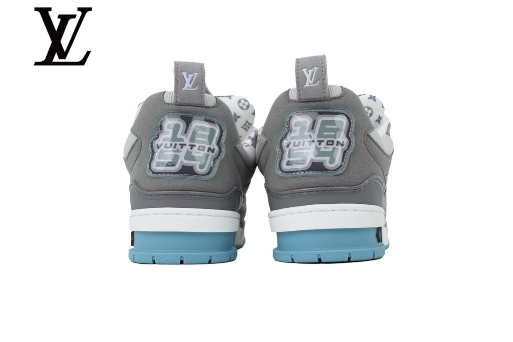 Louis Vuitton Skate Sneakers - Grey and Light Blue