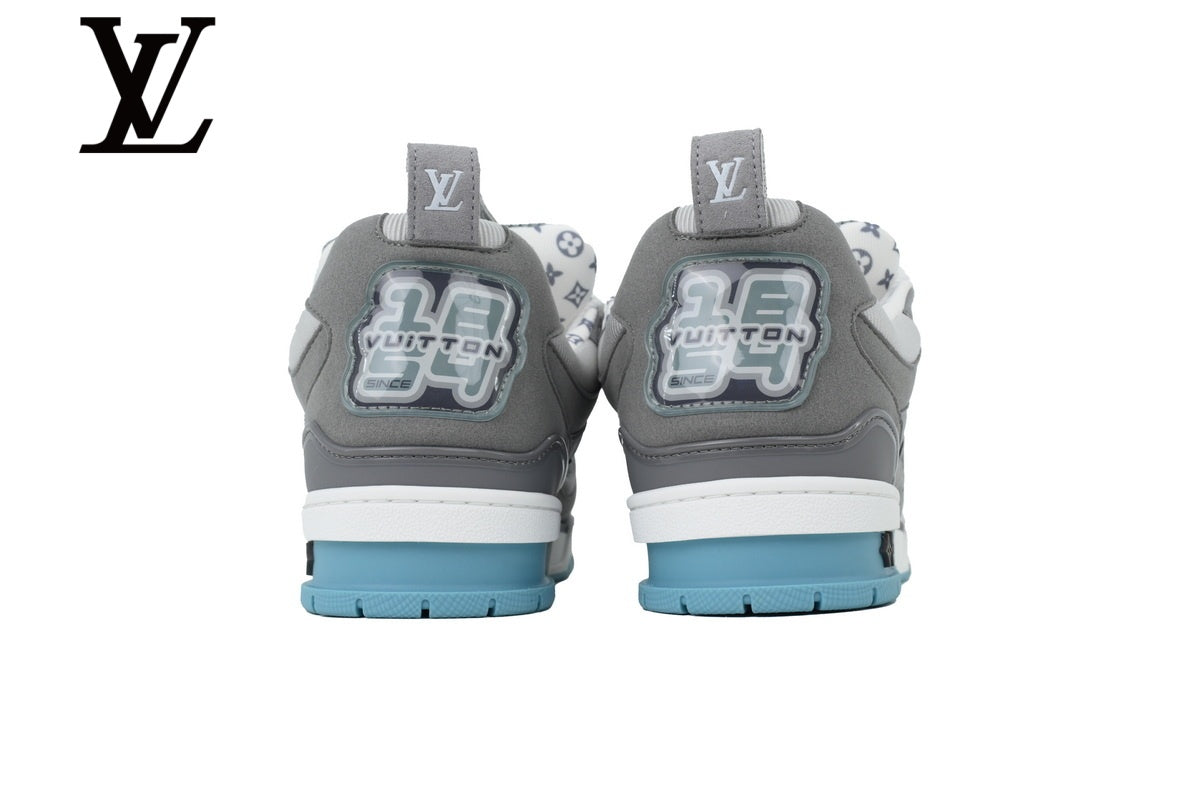 Louis Vuitton Skate Sneakers - Grey and Light Blue
