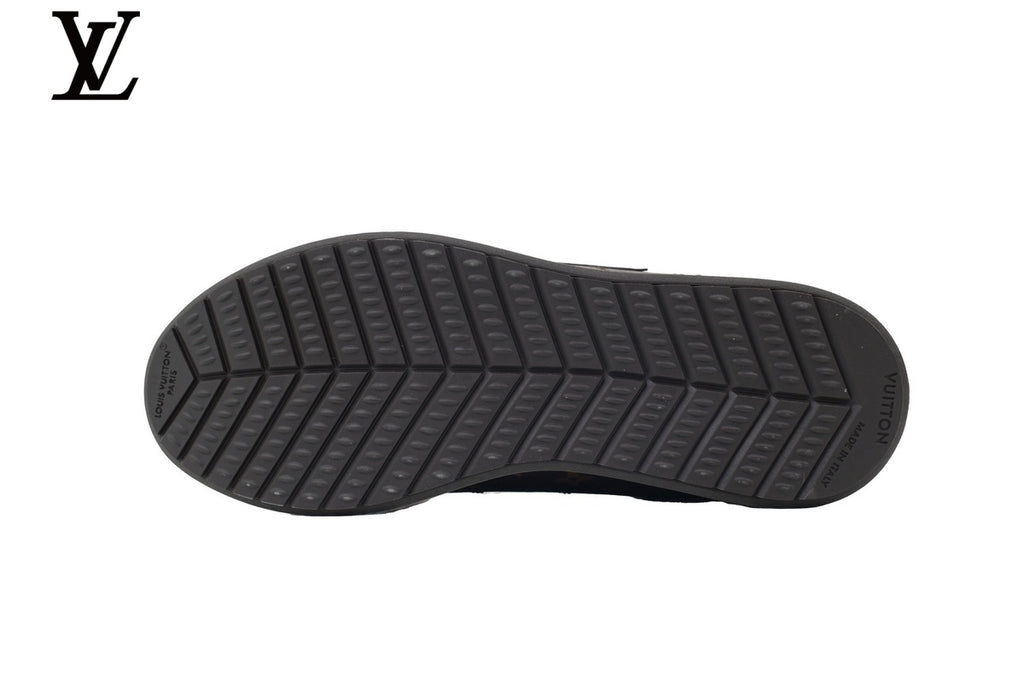 Louis Vuitton Low Top Sneaker in Brown Monogram Canvas with Embossed Logo