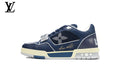 Louis Vuitton Trainer Sneaker – Navy Mesh Monogram