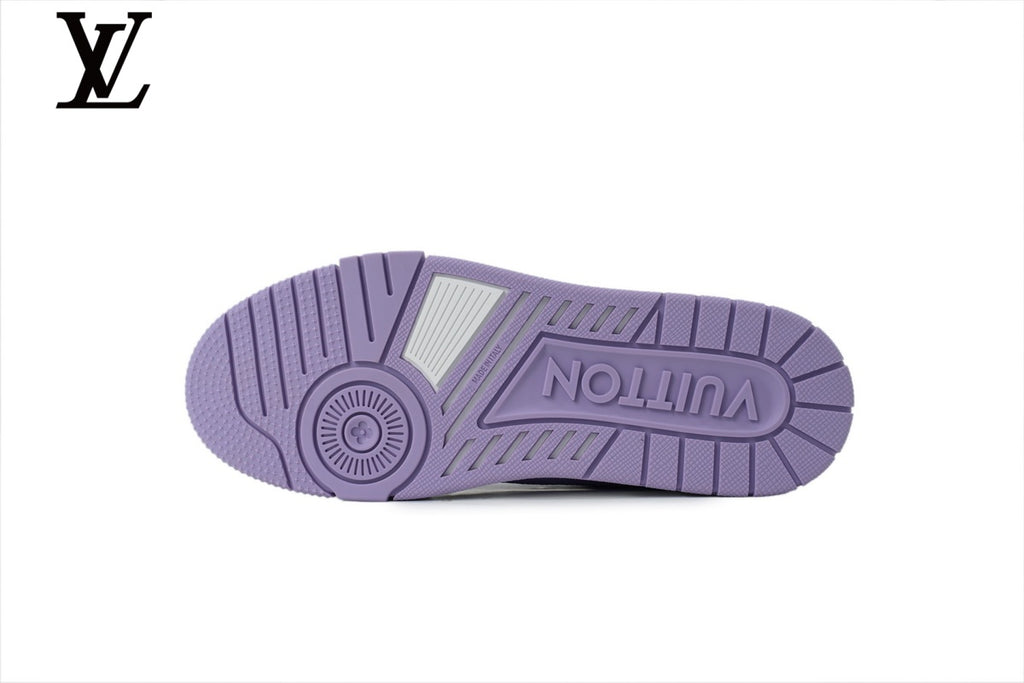 Louis Vuitton Low Top Trainer – Purple Gradient Monogram Leather
