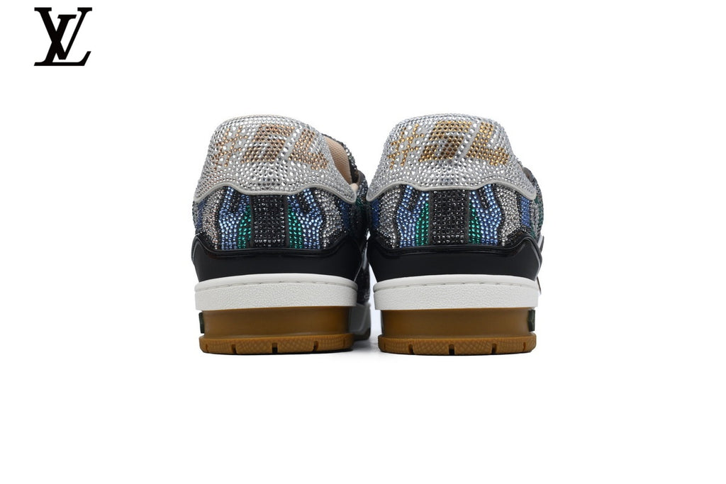Louis Vuitton LV Trainer Sneaker – Multicolor Rhinestone