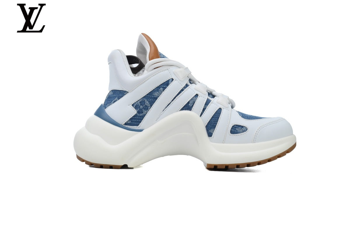 Louis Vuitton LV Archlight Sneaker – White & Blue Denim