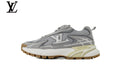 Louis Vuitton Runaway Sneaker – Grey & White Mesh Dad Shoe with Gum Sole