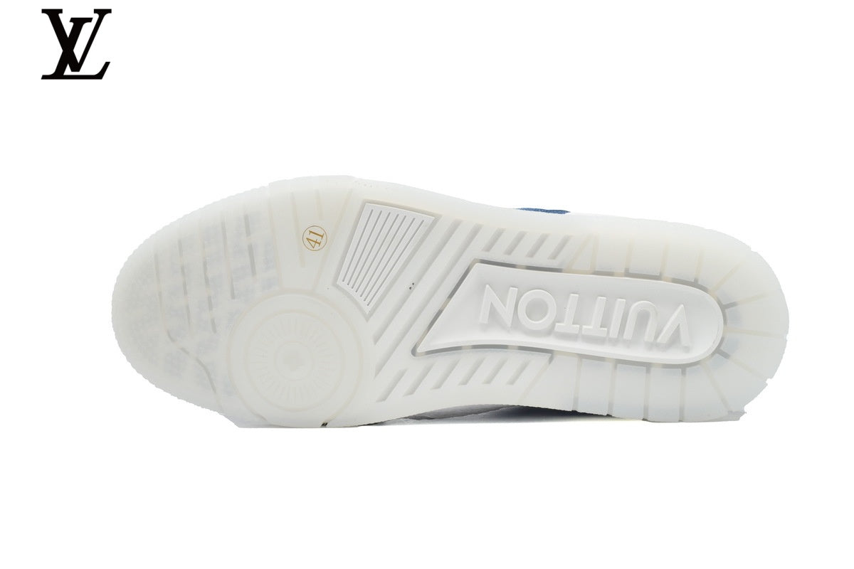 Louis Vuitton LV Trainer Sneaker – Blue Denim Monogram