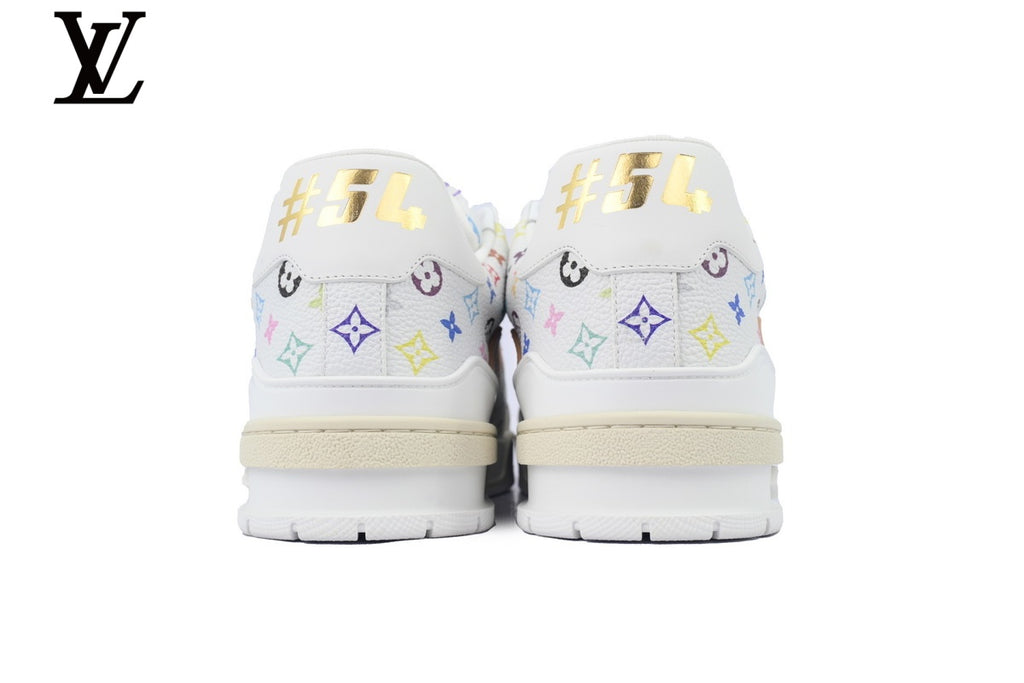 Louis Vuitton Trainer Sneaker – White Multicolor Monogram