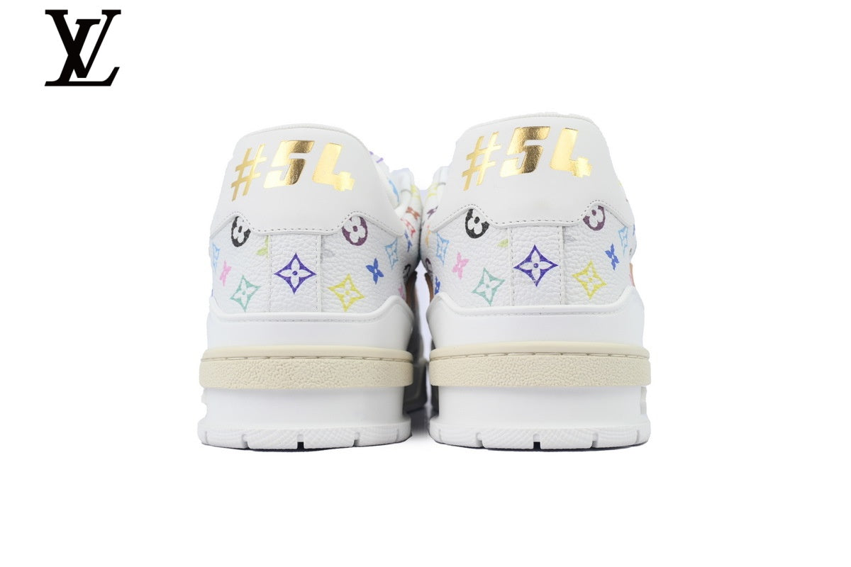 Louis Vuitton Trainer Sneaker – White Multicolor Monogram