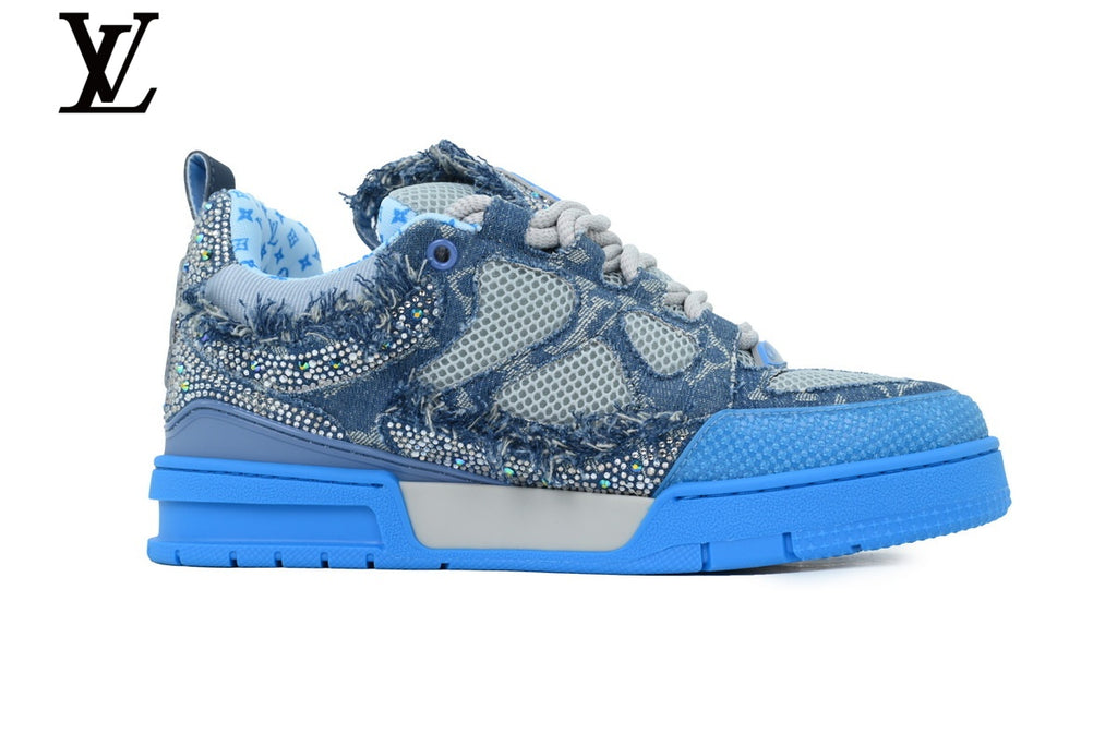 Louis Vuitton Skate Sneaker – Blue Denim & Rhinestone