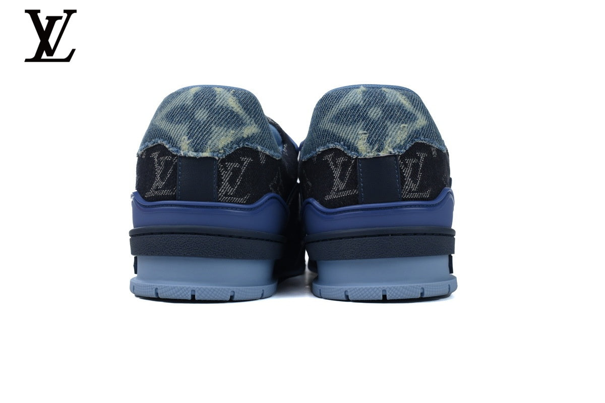 Louis Vuitton Trainer Sneaker – Blue Denim Monogram