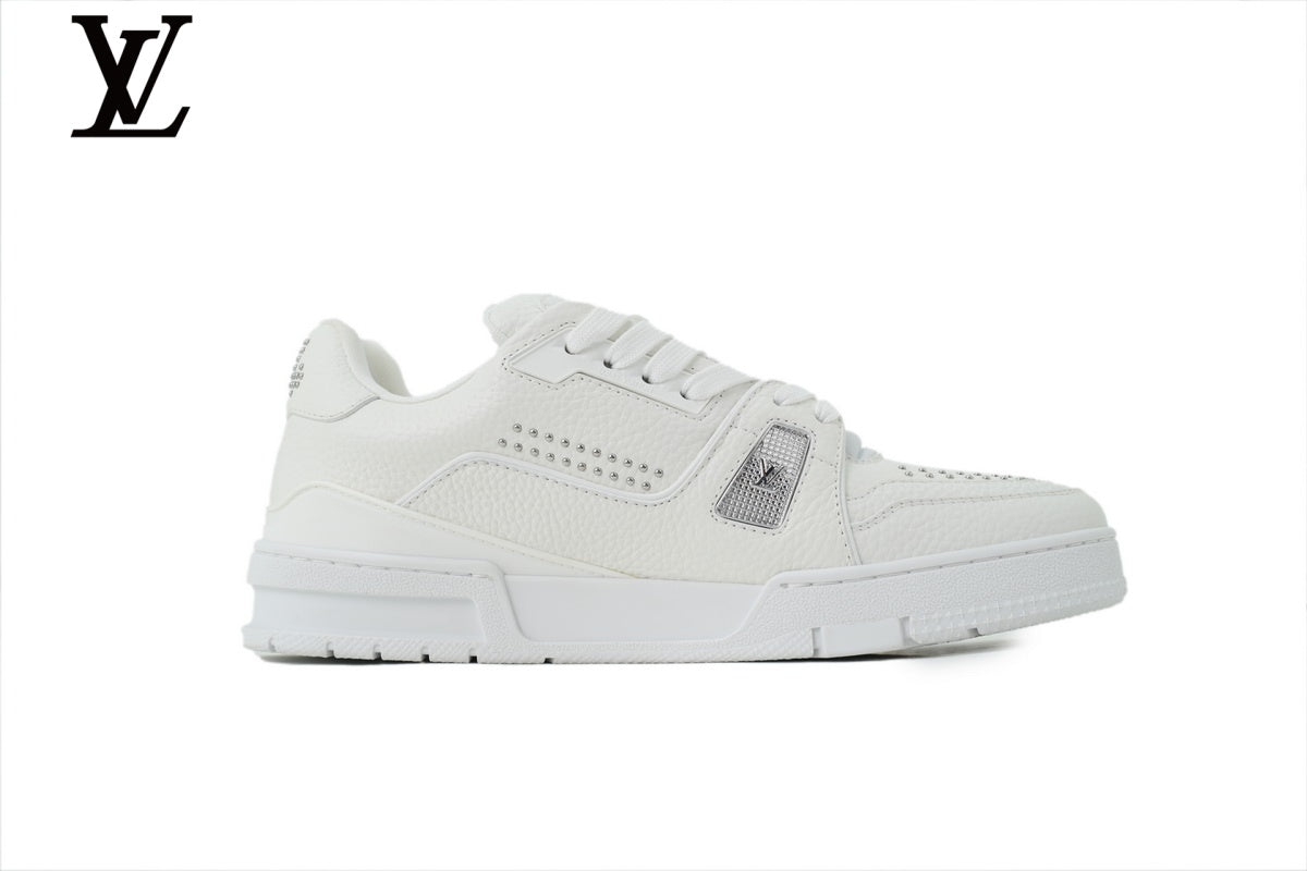 Louis Vuitton Trainer Leather Sneaker Khaki Brown
