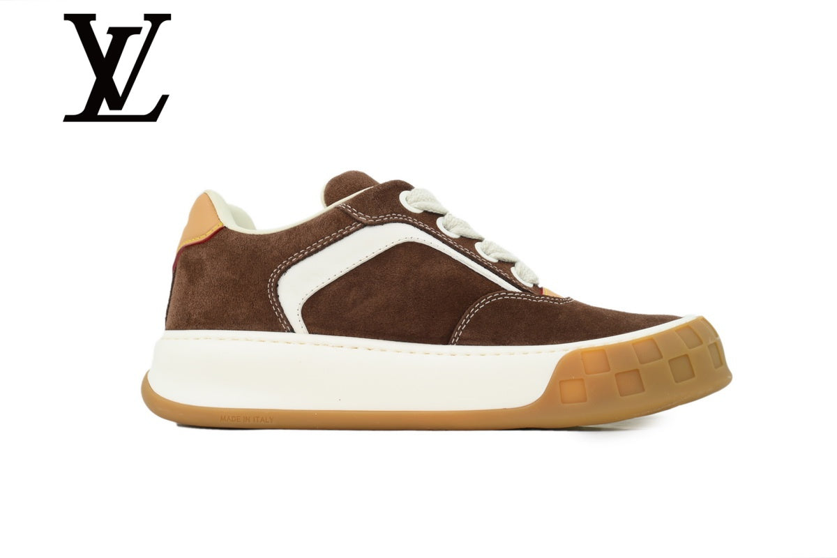 Brown Suede-Look Skate Sneakers | Sizes 38–46