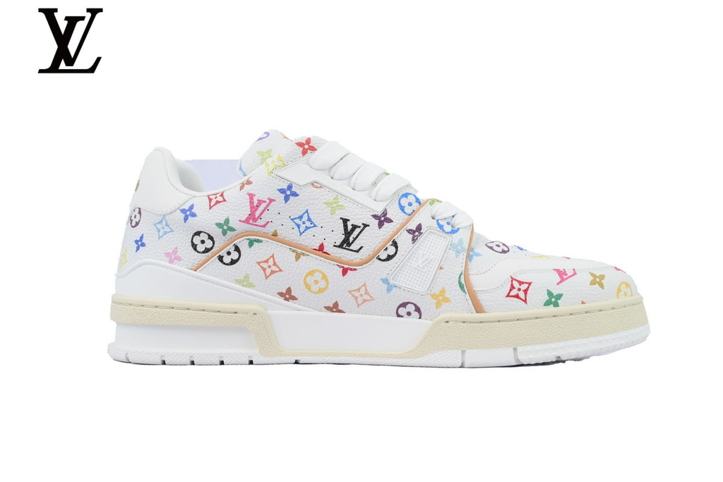 Louis Vuitton Trainer Sneaker – White Multicolor Monogram