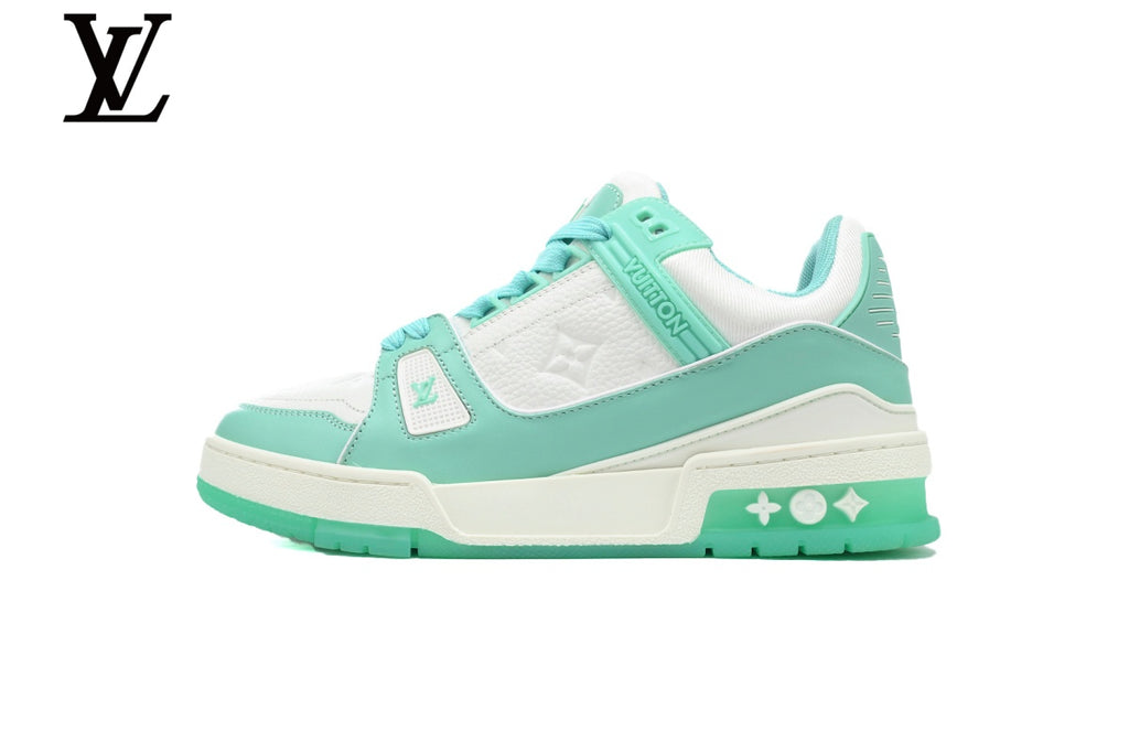 Louis Vuitton Trainer Sneakers – Mint Green & White