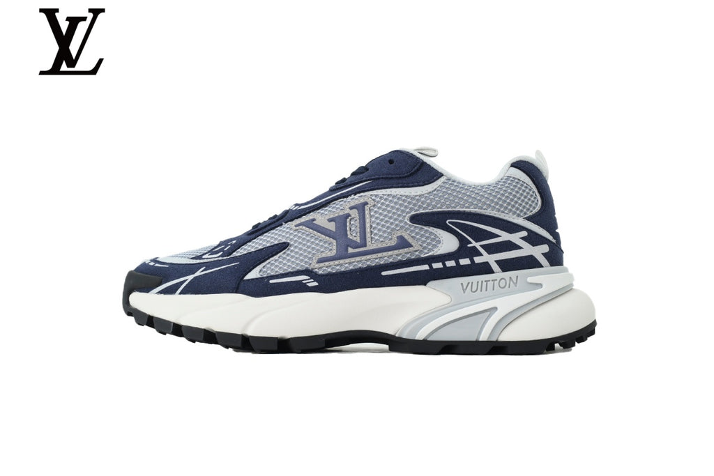 Louis Vuitton Runaway Sneaker – Navy & White Mesh Dad Shoe