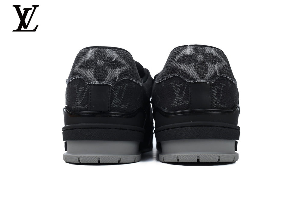 Louis Vuitton Trainer Sneaker – Black Denim Monogram
