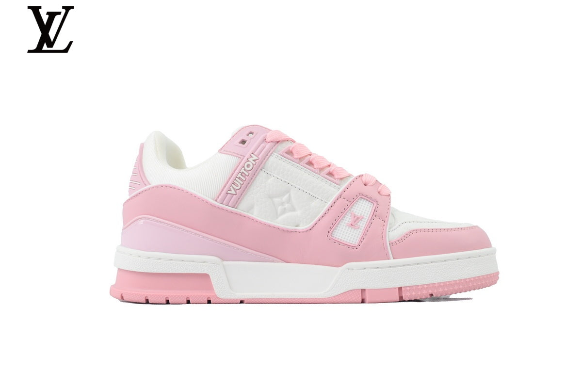 Louis Vuitton LV Trainer Sneaker – Pink & White