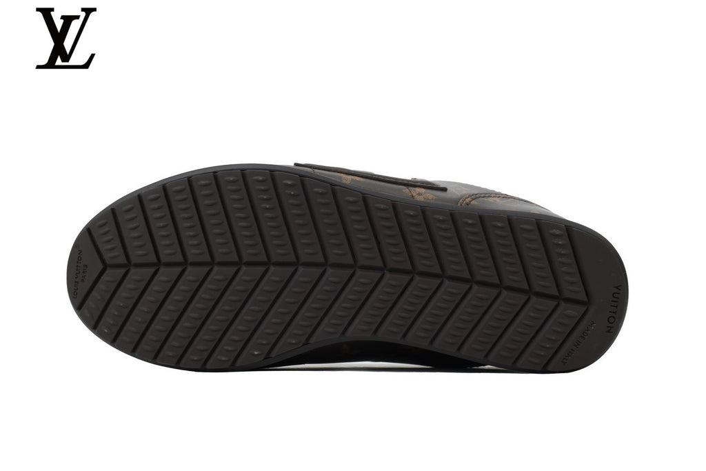 Louis Vuitton Low Top Sneaker in Brown Monogram Canvas with Embossed Logo