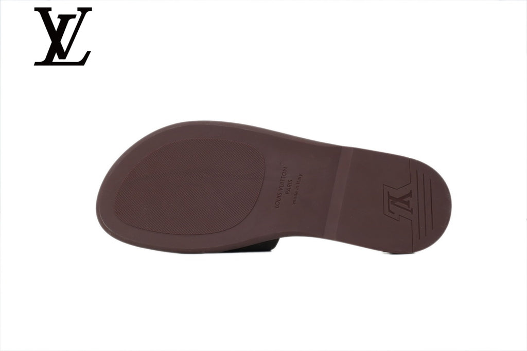 Dark Brown Suede-Look Slides | Sizes 35–46