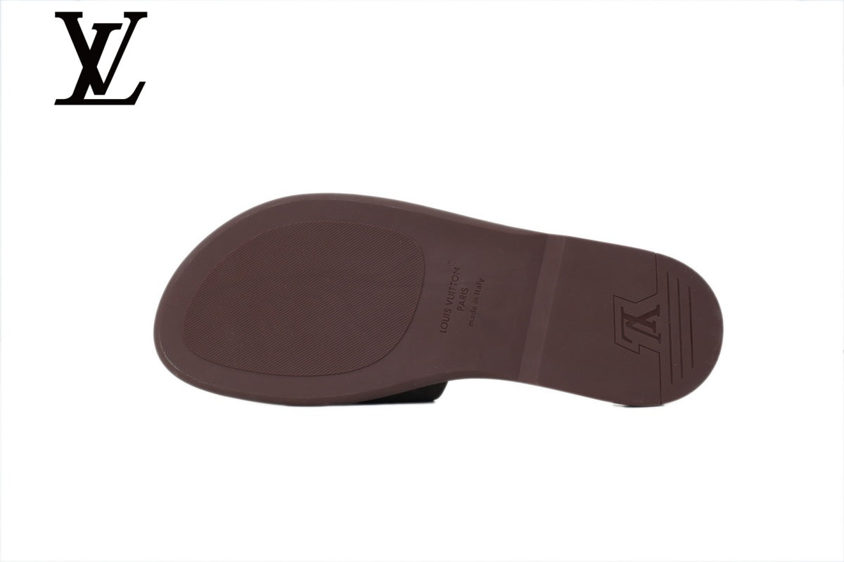 Dark Brown Suede-Look Slides | Sizes 35–46