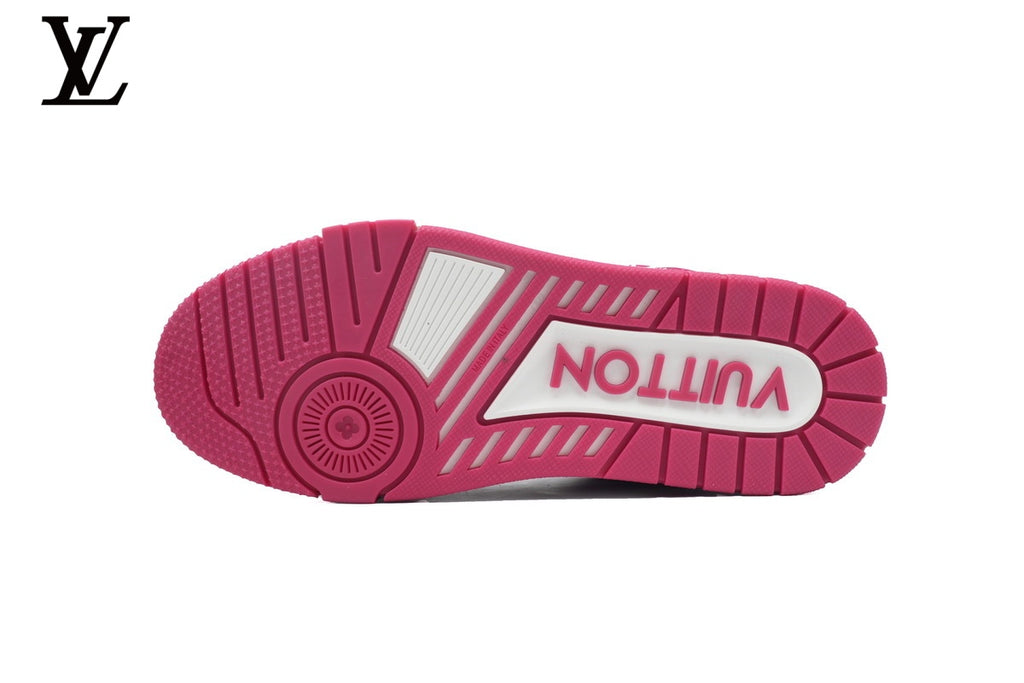 Louis Vuitton Trainer Sneaker – Fuchsia & White