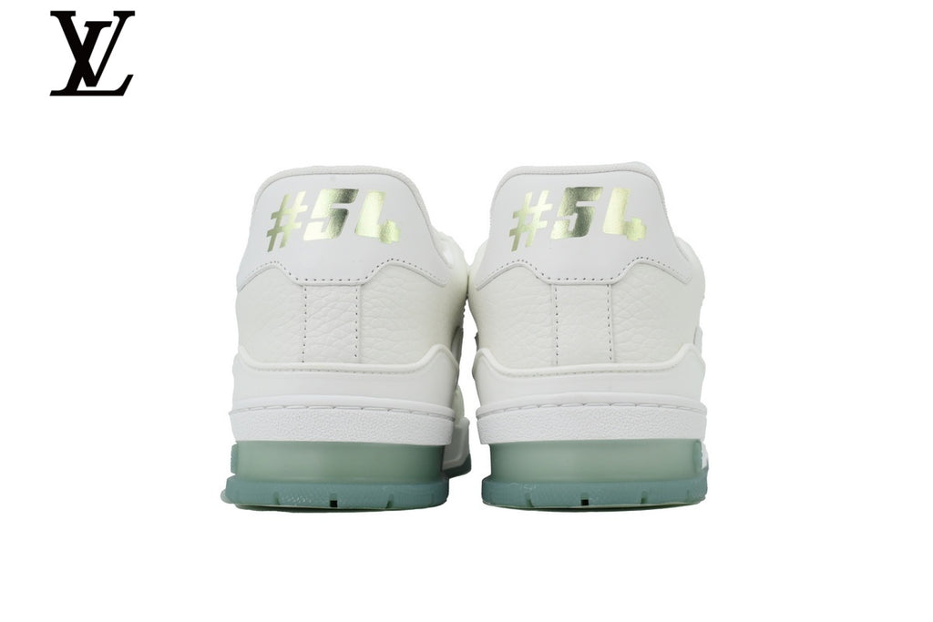 Louis Vuitton Trainer White Blue Sole Sneaker