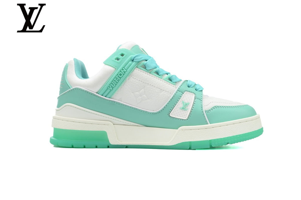 Louis Vuitton Trainer Sneakers – Mint Green & White