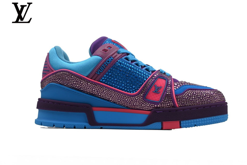 Louis Vuitton LV Trainer Sneaker – Multi Color Rhinestone