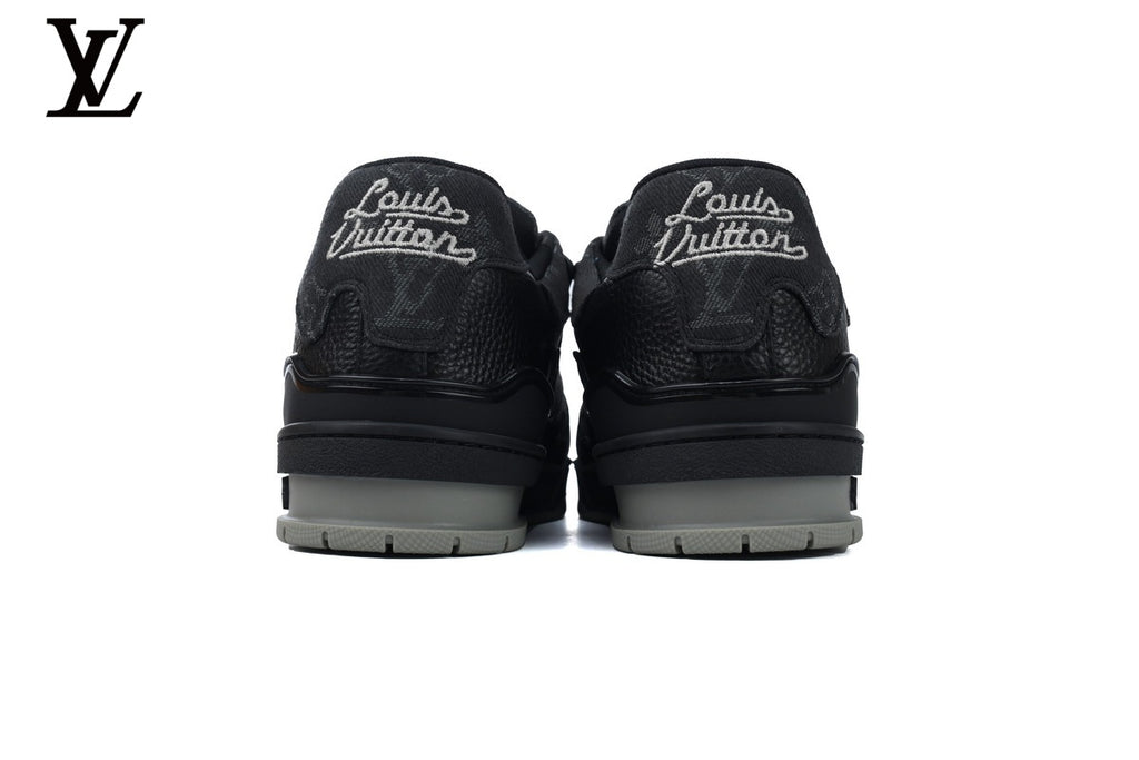Louis Vuitton Trainer Sneaker – Black Monogram Leather