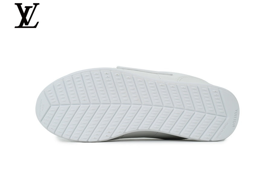 Louis Vuitton Low-Top Leather Sneakers - White