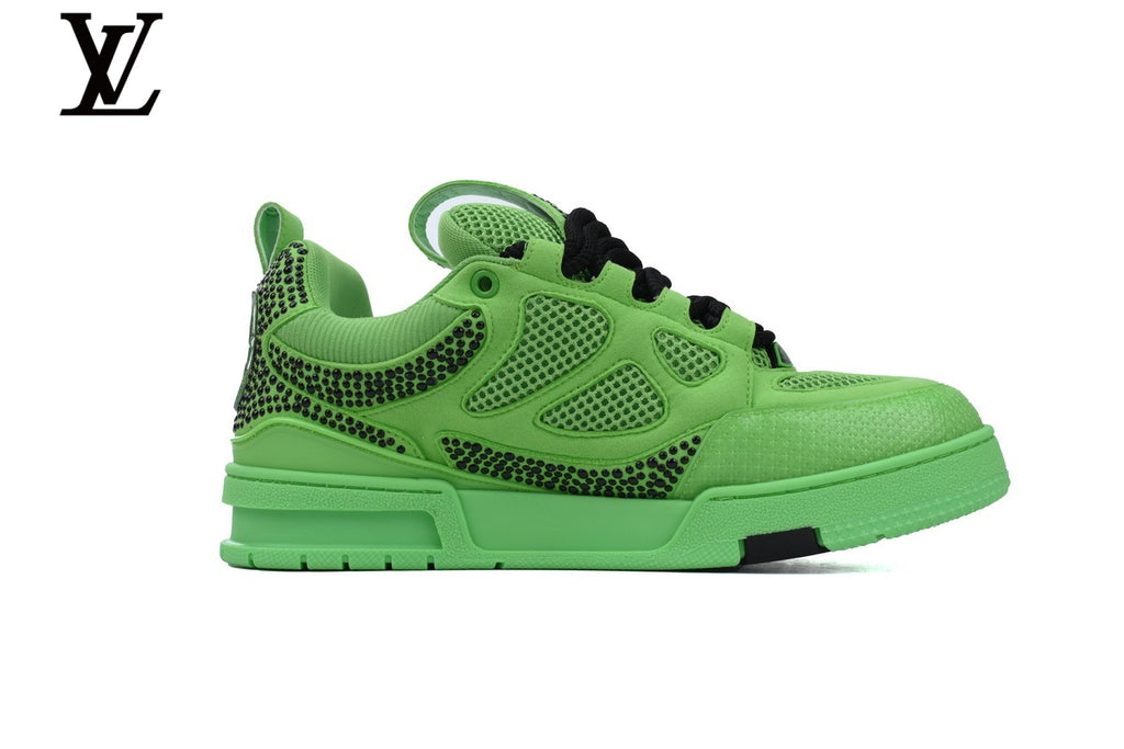 Louis Vuitton Skate Sneaker – Green Rhinestone