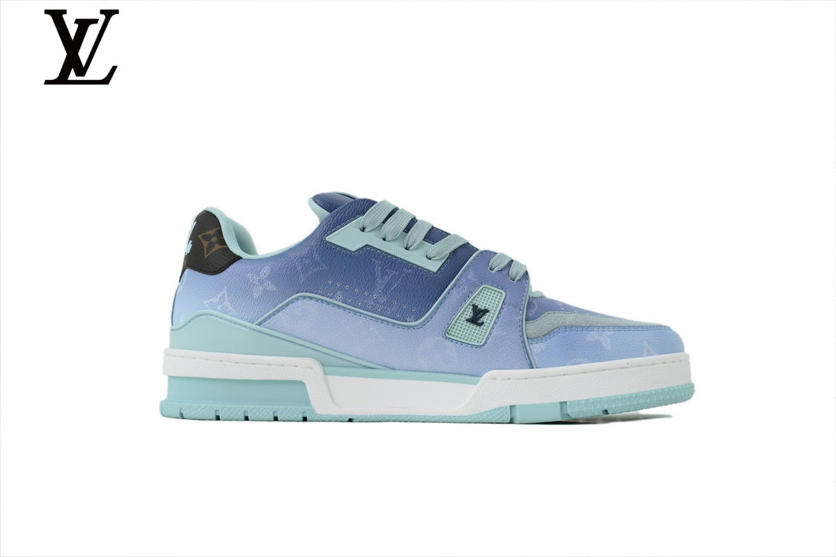 Louis Vuitton Trainer Sneaker – Gradient Blue Monogram